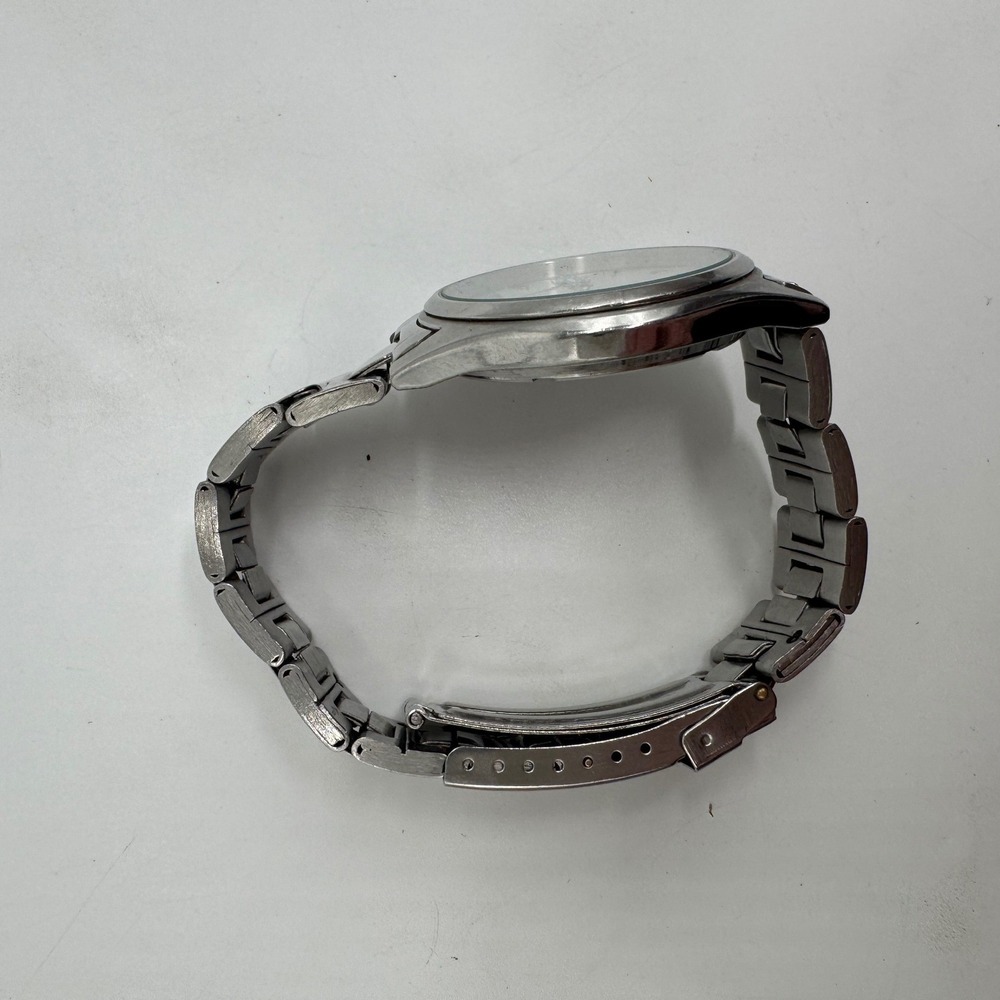 Seiko 7N43-9048 Mens Quartz Watch Silver Stainless Steel Day Date 37mm Case - Picture 2 of 8